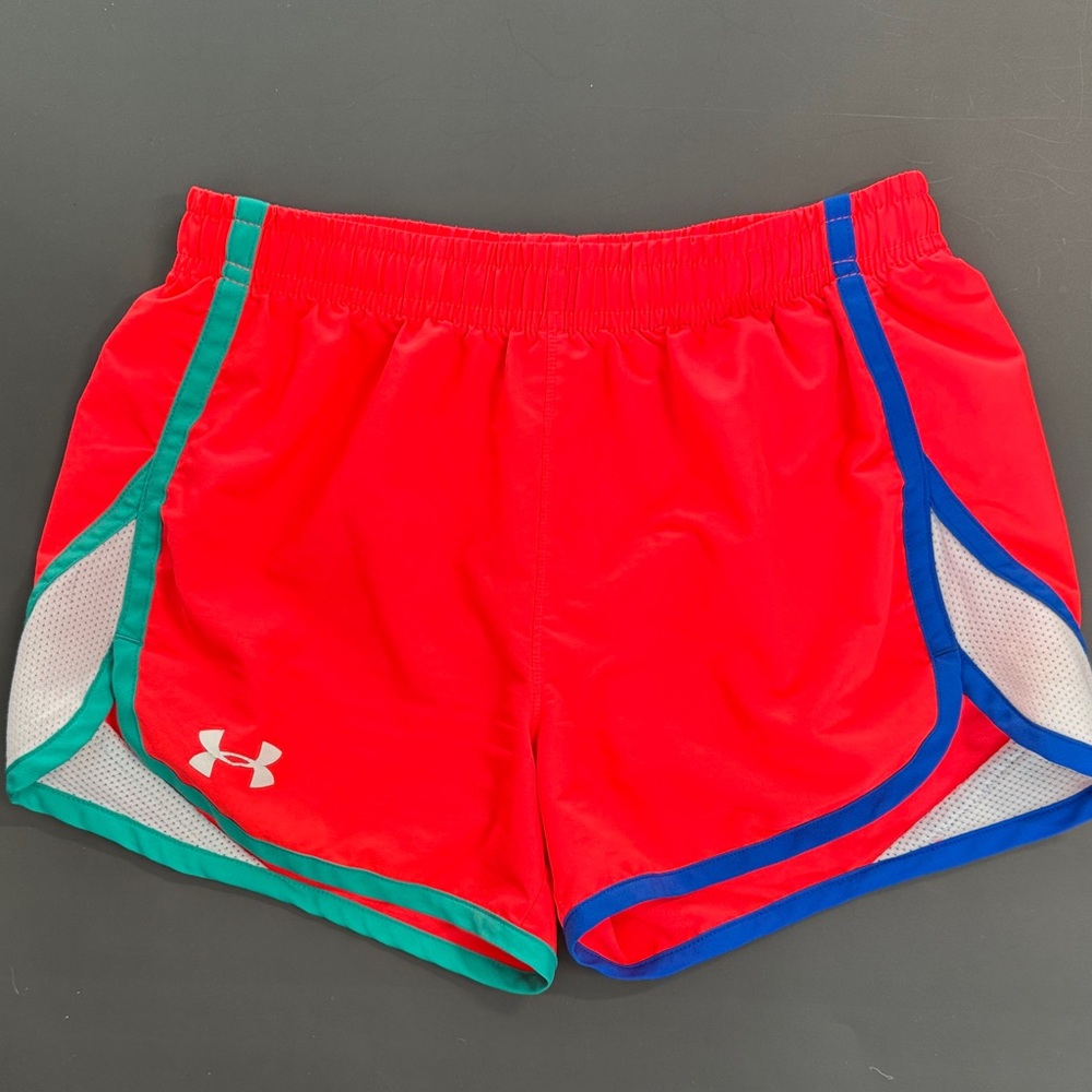 💜3/$15 Under Armour Loose HeatGear Youth Athletic Running Shorts